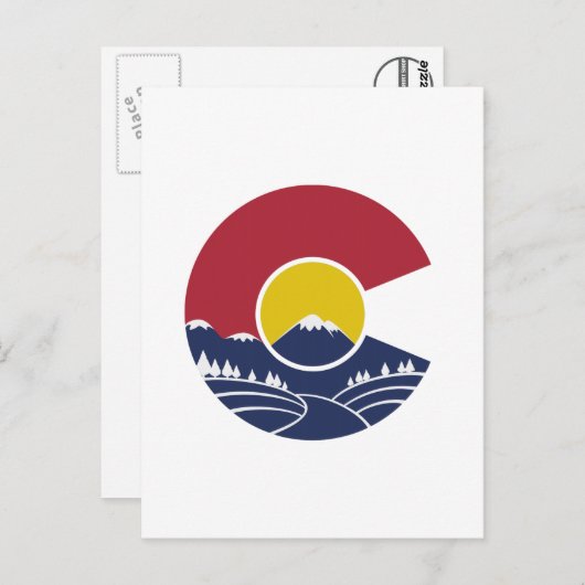 Rocky Mountain Colorado C Postkarte (Vorne/Hinten)