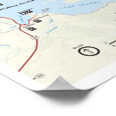 Rocky Mountain (Colorado) Kartenposter Poster (Ecke)