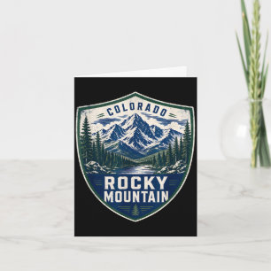 Rocky Mountain Colorado Outdoor-Abenteuer Wandern Karte