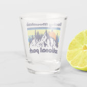 Rocky Mountain, Colorado Schnapsglas (Rückseite)