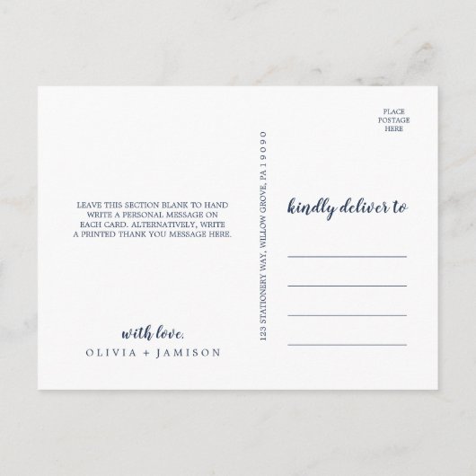 Rocky Mountain Danke, Postcard Postkarte (Rückseite)