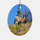 Rocky Mountain Deer Keramik Ornament (Rechts)