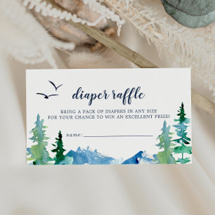 Rocky Mountain Diaper Raffle Umschließkarte Begleitkarte