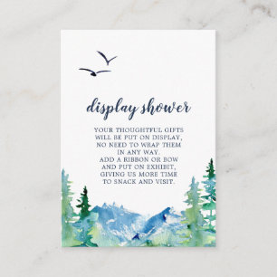 Rocky Mountain Display Dusche Einschließkarte Begleitkarte