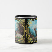 Rocky Mountain Elk, Bulle Elch bugling/extravagant Tasse (Zentrum)