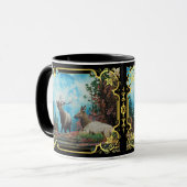 Rocky Mountain Elk, Bulle Elch bugling/extravagant Tasse (Vorderseite Links)