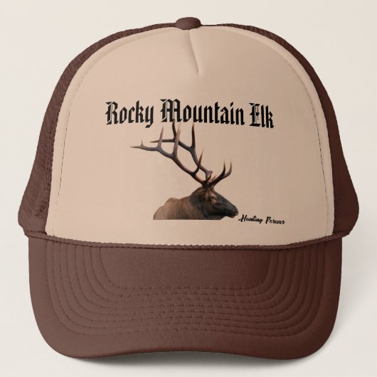 Rocky Mountain Elk Hat Truckerkappe (Vorderseite)