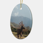 Rocky Mountain Elk Keramik Ornament (Links)