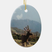 Rocky Mountain Elk Keramik Ornament (Hinten)