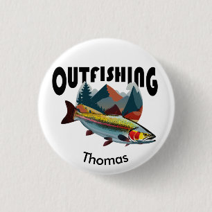 Rocky Mountain Foreut Fischen "Outfish" Button