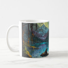 Rocky Mountain Grauer Wolf Art Kaffeetasse