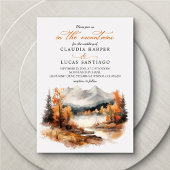 Rocky Mountain Herbst Hochzeit Einladung
