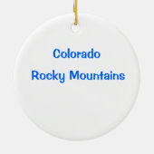 Rocky Mountain High Keramik Ornament (Hinten)