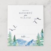 Rocky Mountain Hochzeit in Urlaubsort Platzkarte (Außenseite Aufgefaltet)