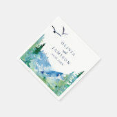 Rocky Mountain Hochzeit in Urlaubsort Serviette (Ecke)