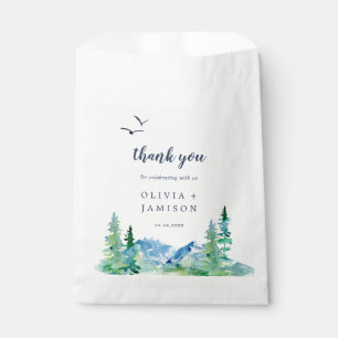 Rocky Mountain Hochzeit in Urlaubsort Vielen Dank Geschenktütchen
