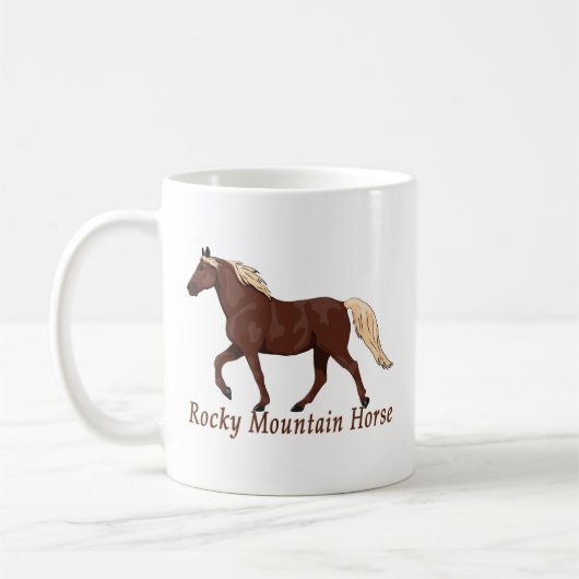 Rocky Mountain Horse Chocolate Flaxen Kaffeetasse (Links)
