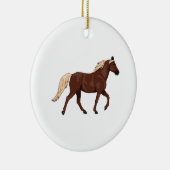 Rocky Mountain Horse Chocolate Keramik Ornament (Rechts)