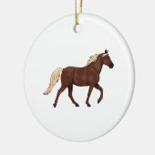 Rocky Mountain Horse Chocolate Keramik Ornament (Links)