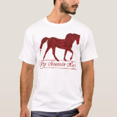 Rocky Mountain Horse Herz T-Shirt (Vorderseite)