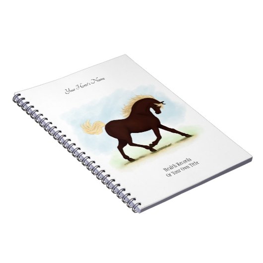 Rocky Mountain Horse Personalisierter Eigentümer J Notizblock (Rechte Seite)