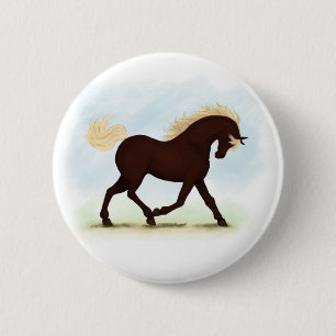 Rocky Mountain Horse Reittier Button