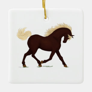 Rocky Mountain Horse Reittier Charm Zuhause oder S Keramikornament