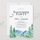 Rocky Mountain Housewarming Party Einladung (Vorderseite)