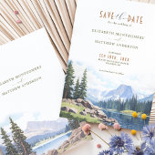 Rocky Mountain Idyll Rett-the-Date-Einladung Einladung