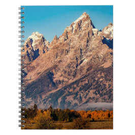 Rocky mountain image on notebook notizblock