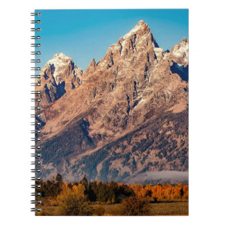 Rocky mountain image on notebook notizblock