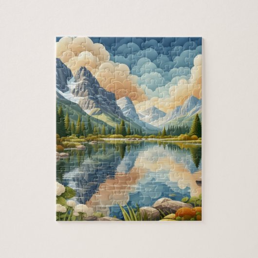 Rocky Mountain Jigsaw Puzzle (Vertikal)