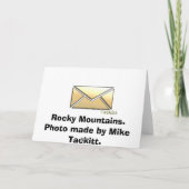 Rocky Mountain Karte (Rückseite)