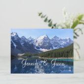 Rocky Mountain Lake Einladung (Stehend Vorderseite)