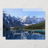 Rocky Mountain Lake Einladung (Vorne/Hinten)