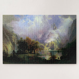 Rocky Mountain Landschaft, Albert Bierstadt Puzzle