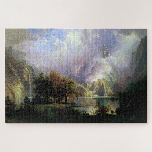 Rocky Mountain Landschaft, Albert Bierstadt Puzzle (Horizontal)