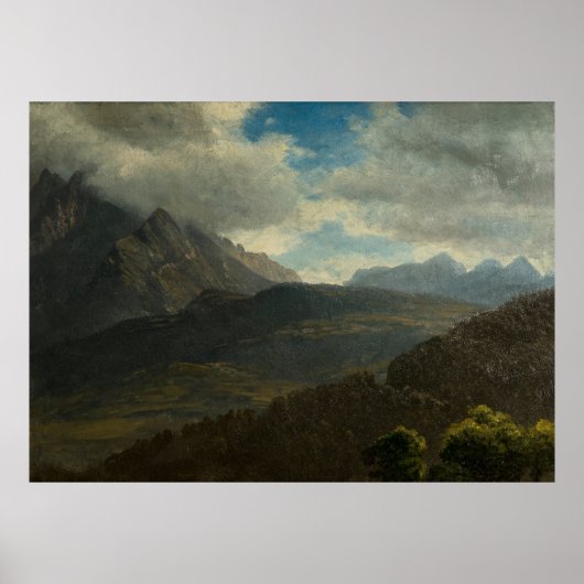 Rocky Mountain Landschaft (c. 1870) Poster (Vorne)