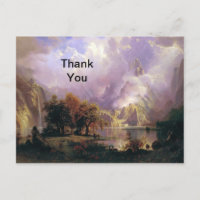 Rocky Mountain Landschaft Danke Postcard