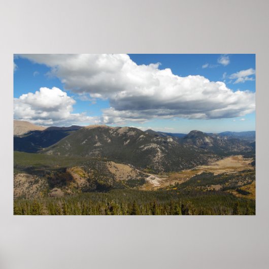 Rocky Mountain Landschaft Foto Naturschauplatz Poster (Vorne)