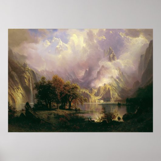 Rocky Mountain Landschaft von Albert Bierstadt, 18 Poster (Vorne)