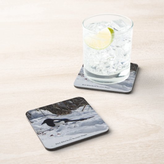 Rocky Mountain Magpie 6 plastische Untersetzer (Rechte Seite)