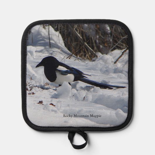 Rocky Mountain Magpie Potthalter Topflappen (Vorderseite)