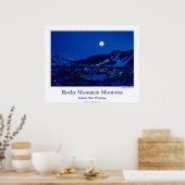 Rocky Mountain Moonrise Poster (Küche)