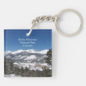 Rocky Mountain National Park Acrylketten Schlüsselanhänger (Rückseite)
