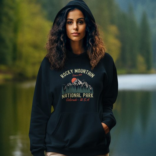Rocky Mountain National Park Beaituful Landscape Hoodie