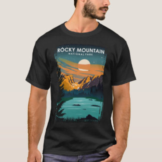 Rocky Mountain National Park bei Nacht Vintage Min T-Shirt