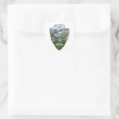 Rocky Mountain National Park Colorado Arrowhead Quadratischer Aufkleber (Tasche)