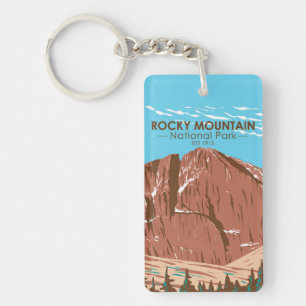 Rocky Mountain National Park Colorado doppelseitig Schlüsselanhänger
