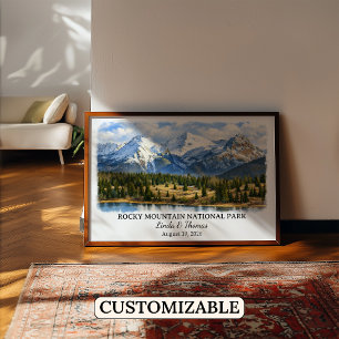 Rocky Mountain National Park Colorado Poster Übers